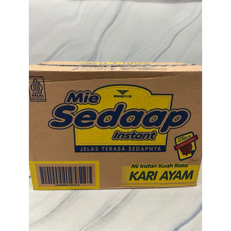 

Mie Sedap Sedaap instant Rasa Kari Ayam isi 40 Bks Bungkus (1 Dus / 1 Kotak / 1 Box / 1 Karton)