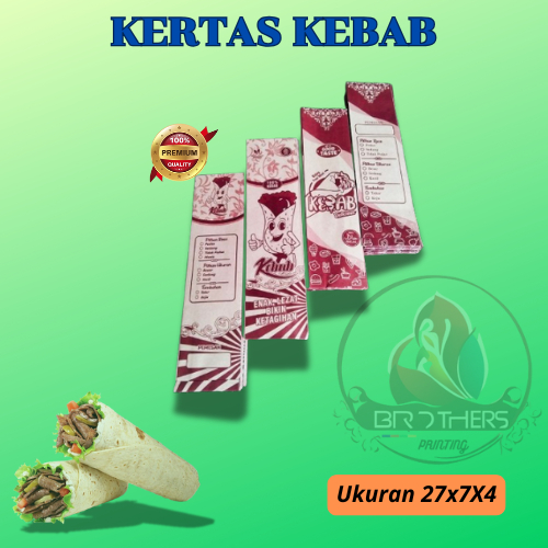 

PROMO kertas dus kebab paper craft isi 50 || kemasan bungkus box kebab isi 50 pcs