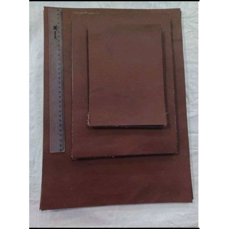 LEMBARAN KULIT ASLI SAPI WARNA COKLAT