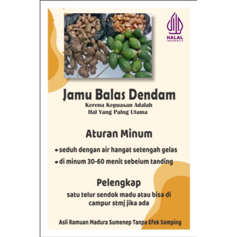 jamu kuat balas dendam(ramuan madura)