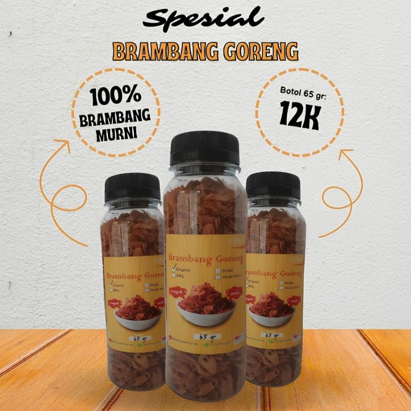 

Bawang Goreng Asli Enak & Renyah 1 Botol 65 gr / Brambang Goreng