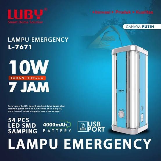 Lampu Emergency Luby L-7671 / Luby Emergency L7671