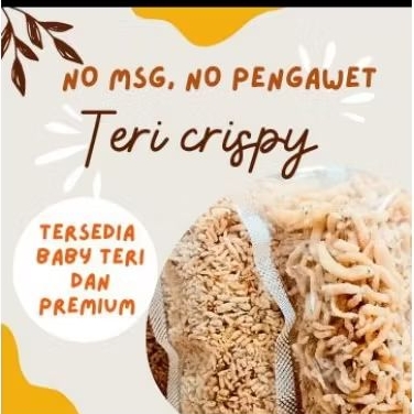 

Teri Crispy krispi premium penambah nafsu makan anak camilan cemilan sehat