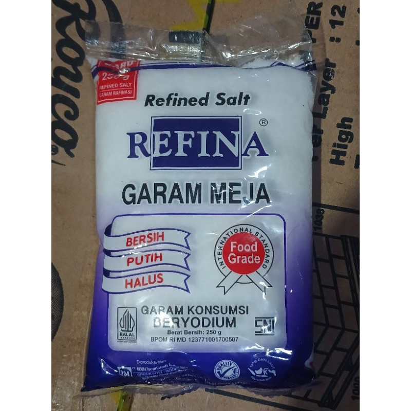 

REFINA GARAM MEJA BERSIH PUTIH HALUS 250 GRAM