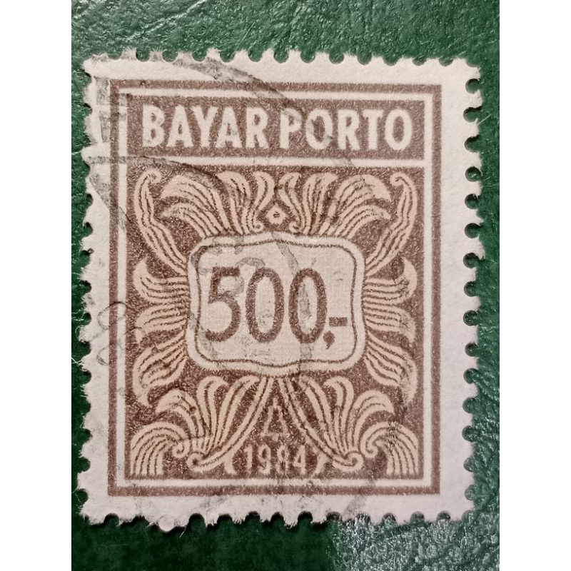 

Prangko Indonesia Rp500 Bajar Porto Tahun 1984 USED