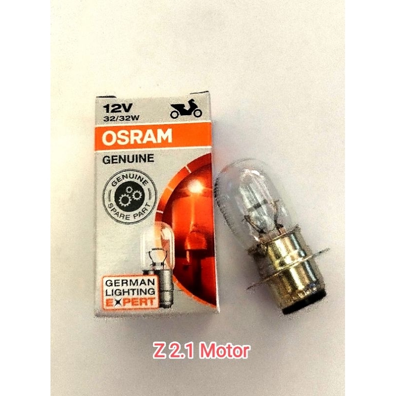 OSRAM Bohlam Lampu Depan Motor Osram K1 12V 25W Bebek Matic Asli Original