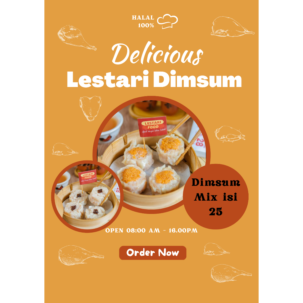 

Dimsum Mix isi Ekkado, Lumpia, Swekiaw atau Pangsit, Dimsum isi 100pcs