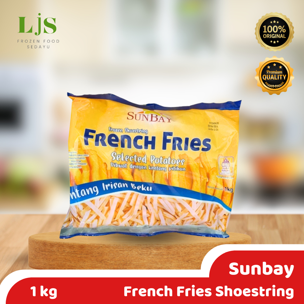 

Sunbay French Fries Shoestring Irisan Beku I Kentang Goreng 1Kg