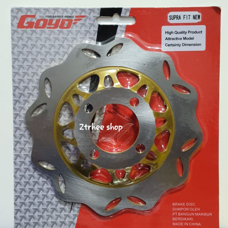 CAKRAM PIRINGAN REM DEPAN LUBANG 4 CEKUNG MOTOR KHARISMA/SUPRA X 125/SUPRA FIT NEW/CS1/SUPRA FIT