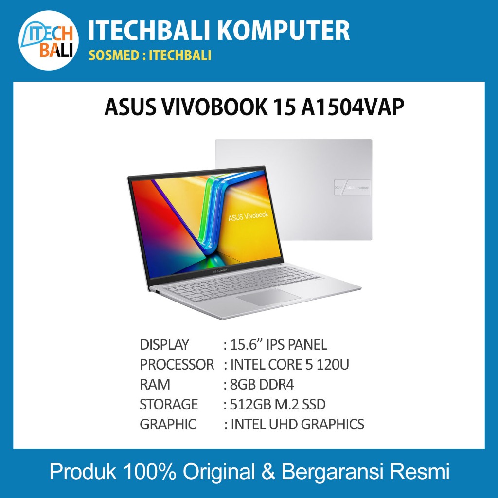 NOTEBOOK ASUS Vivobook 15 A1504VAP Garansi Resmi