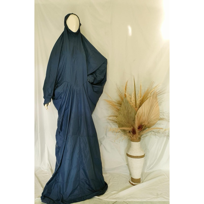 Mukena Terusan Traveling Parasut Korea