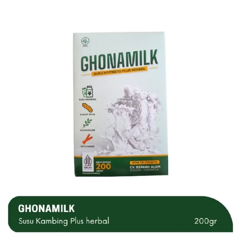 

Susu Kambing Etawa Premium + Herbal 200 gr | GHONAMILK Merk | Susu Bubuk