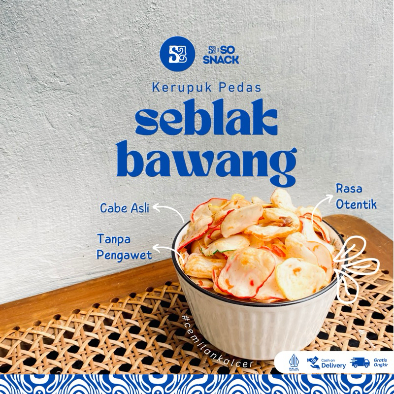 

Kerupuk seblak bawang | Kerupuk seblak kering bumbu basah | Kerupuk seblak pedas | Kerupuk seblak bawang | Cemilan Viral | Cemilan Kalcer | Cemilan Toples | Standing Pouch