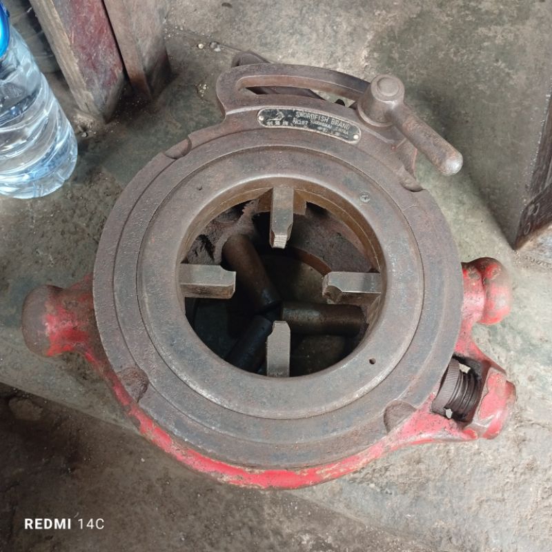 senai pipa 4 inch manual block rumah senai tanpa gagang