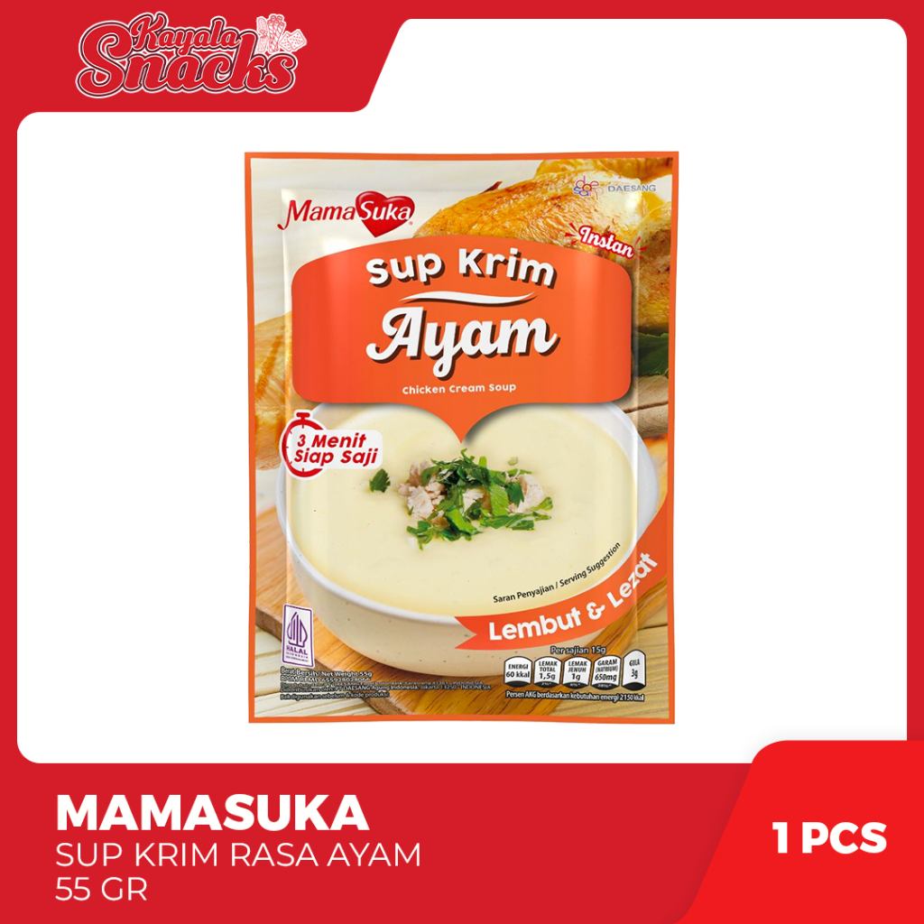 

MAMASUKA Sup Krim Rasa Ayam 55gr