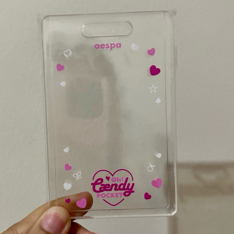 Aespa Official Merchandise Oh Caendy Pocket Acrylic Photocard Holder (Unsealed)