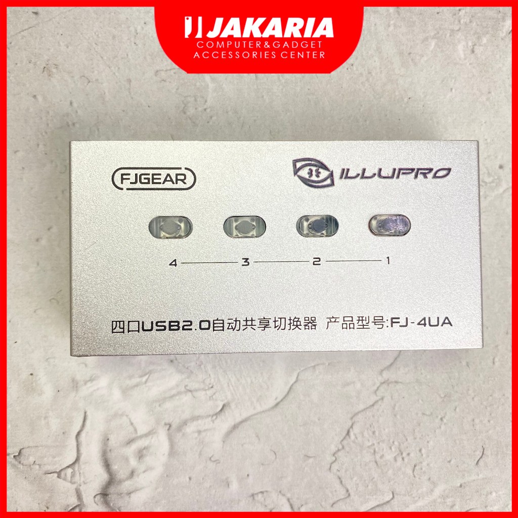 USB Data Switch Printer 4 Port Otomatis AUTO 1-4