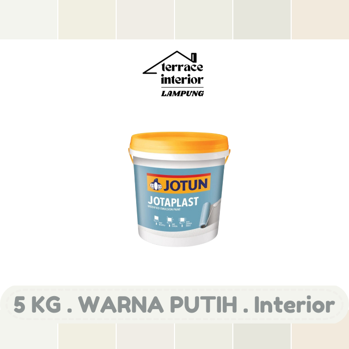 Cat Tembok Jotaplast Jotun warna Putih 5 kg