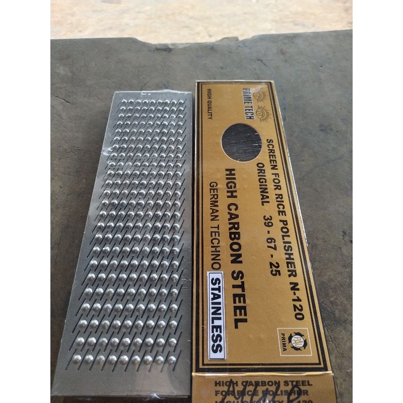 saringan beras/ayakan beras secre N120 stainless Lubang 10 pentol cap mata