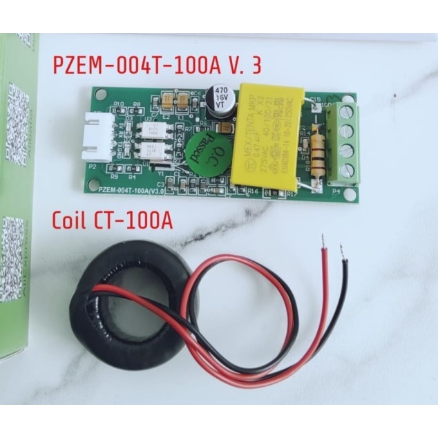PZEM-004T-100A Multifunction AC 80-260V Volt Ampere meter Coil CT 100A