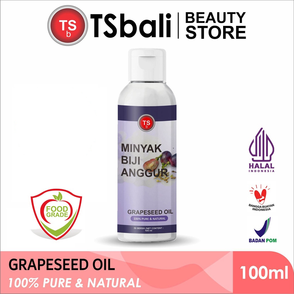 

Grapeseed Oil Minyak Biji Anggur TSb 100% Murni Food Grade-Carrier Oil 100ml