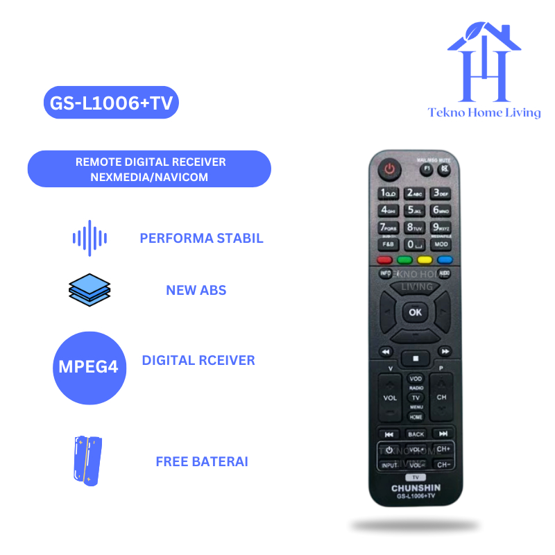 Remote TV+Digital Receiver Nexmedia/Navicom Chunshin GS-L1006+TV