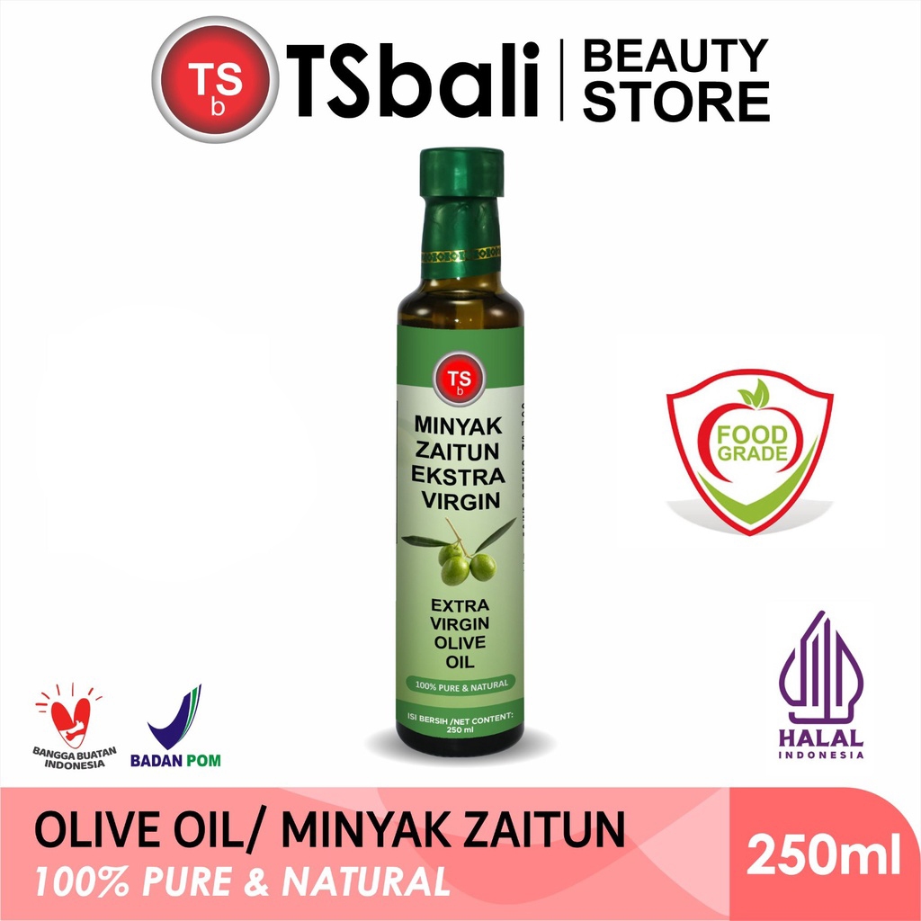 

TSb - Minyak Zaitun / Extra Virgin Olive Oil - Food Grade - Unrefined - Cold Pressed 250ml