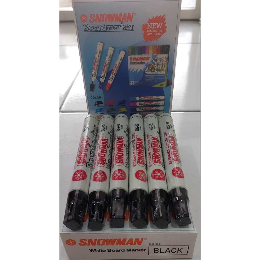 

D3W! Spidol Snowman Boardmarker/Papan Tulis BG-12 perBOX isi 12Pcs
