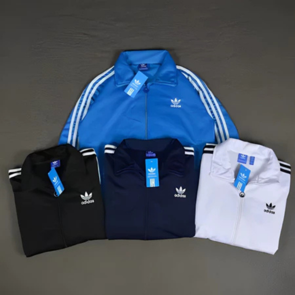 Jaket Casual Running Basic Unisex Tracktop Adidas / Tracktop Fire Bird Bahan Premium Lotto / Jaket L
