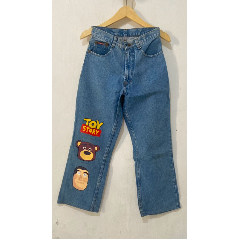 Jeans Wanita Painting Toy Story