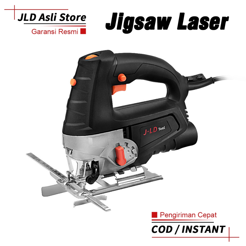 JLD 580W Jigsaw Laser Gergaji Triplek Listrik Motor Tembaga Jigsaw Kayu Variable Speed Mesin Gergaji