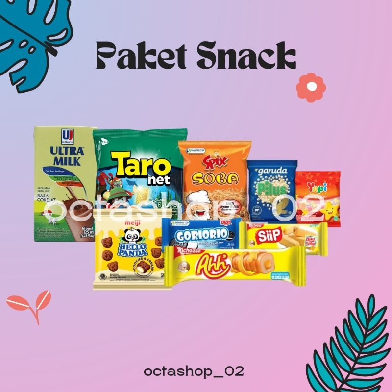 

BUY 27 FREE 1, Paket snack ulang tahun kemasan pouch sedang/Hampers snack