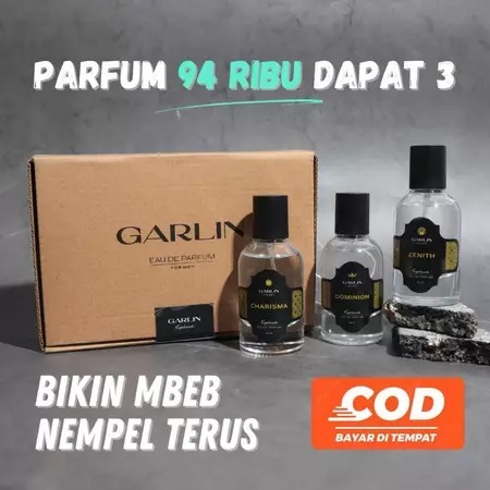 GARLIN PARFUM PREMIUM COWOK COOL GANTENG 100% BPOM TAHAN LAMA EDP WANGI KHARISMATIK MEWAH ORIGINAL