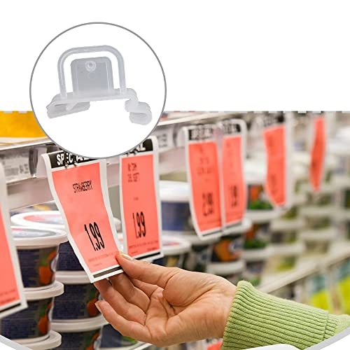 

50pcs Clip On Pop Lurus Untuk Popcard Label Harga Jepit Harga Penjepit Label