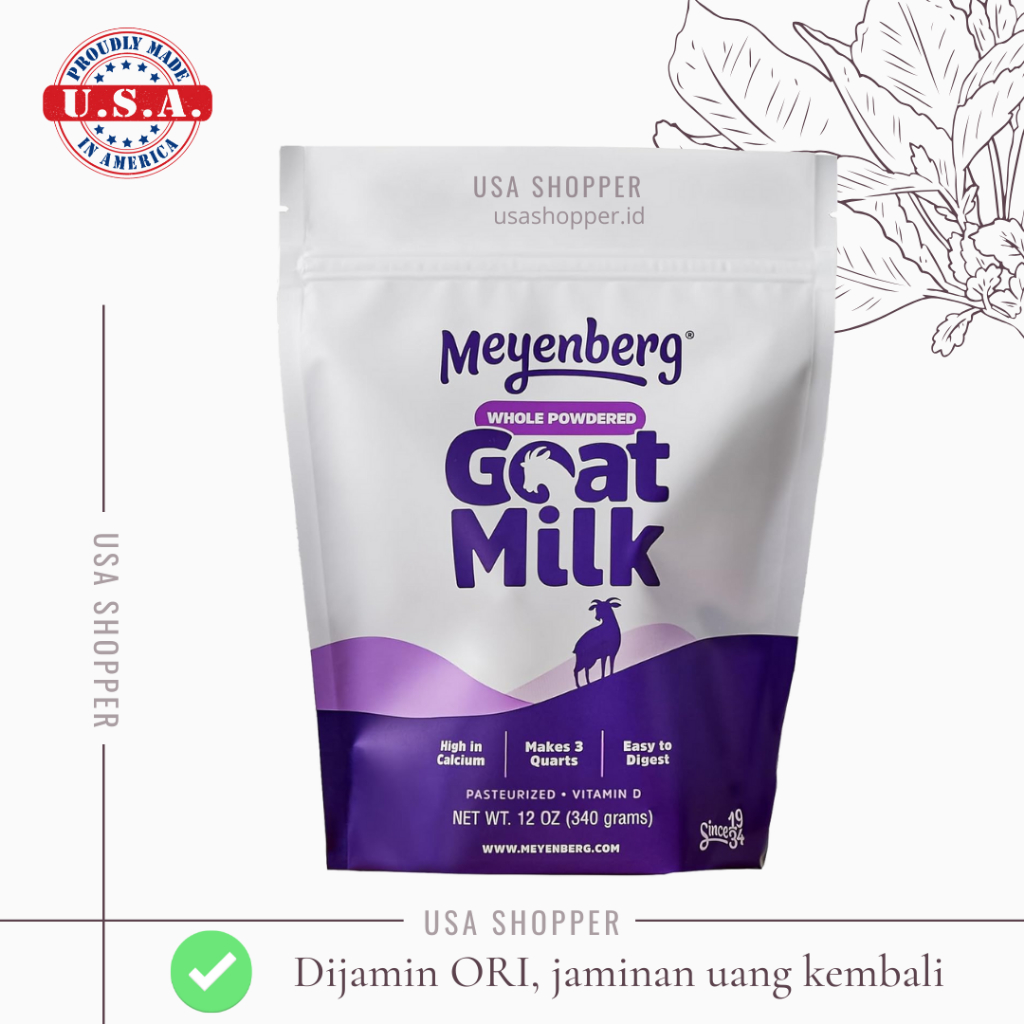 

[ORI USA] Meyenberg Goat Milk Pasteurized Vitamin D Susu Kambing