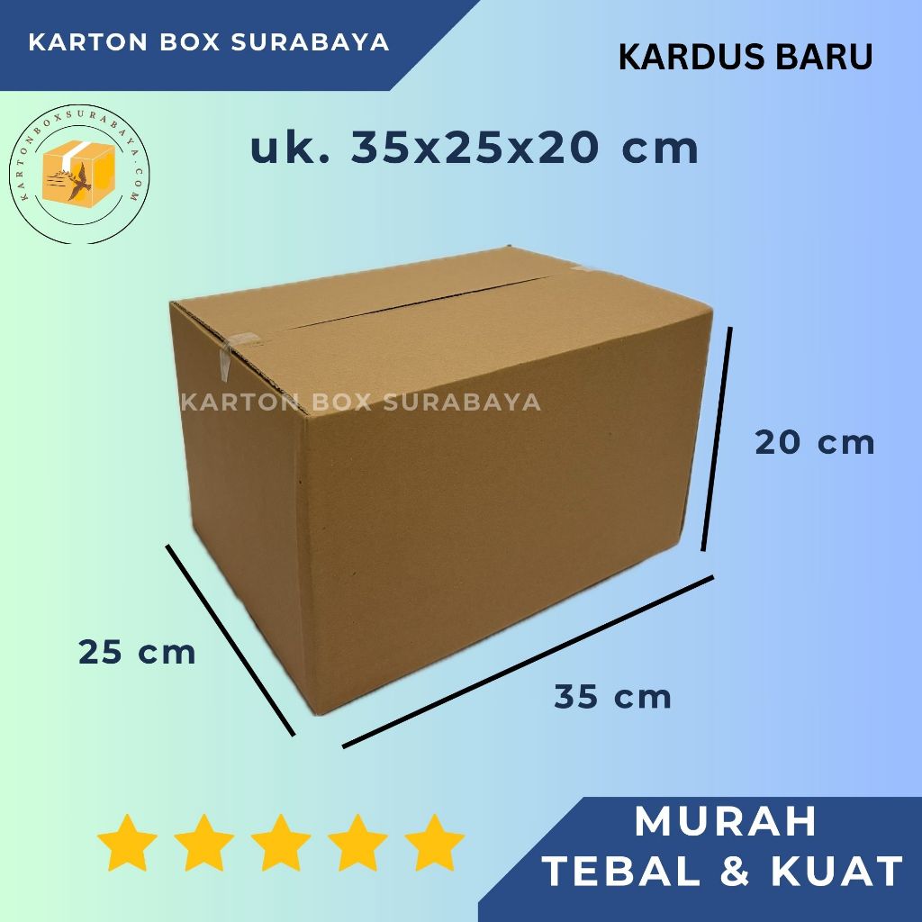 

KARDUS BOX KARTON PACKING 35X25X20 cm murah / KARTON KOTAK DUS PACKING ONLINE POLOS PACKAGING