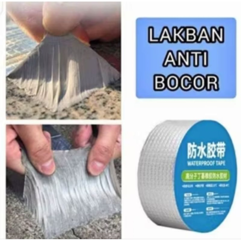 Lakban Aluminium Foil Waterproof Untuk Anti Bocor Pada Atap , Ember Dll.