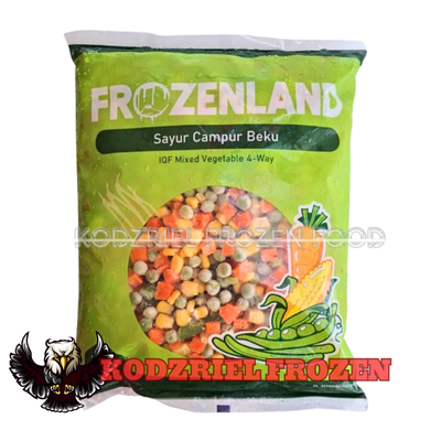 

FROZENLAND Mixed Vegetables 4 Way 1Kg - Sayuran Campur Beku