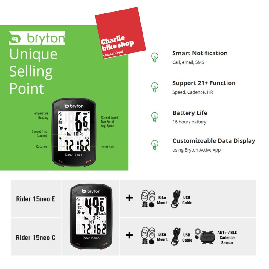 Bryton C-Comp Rider 15 Neo