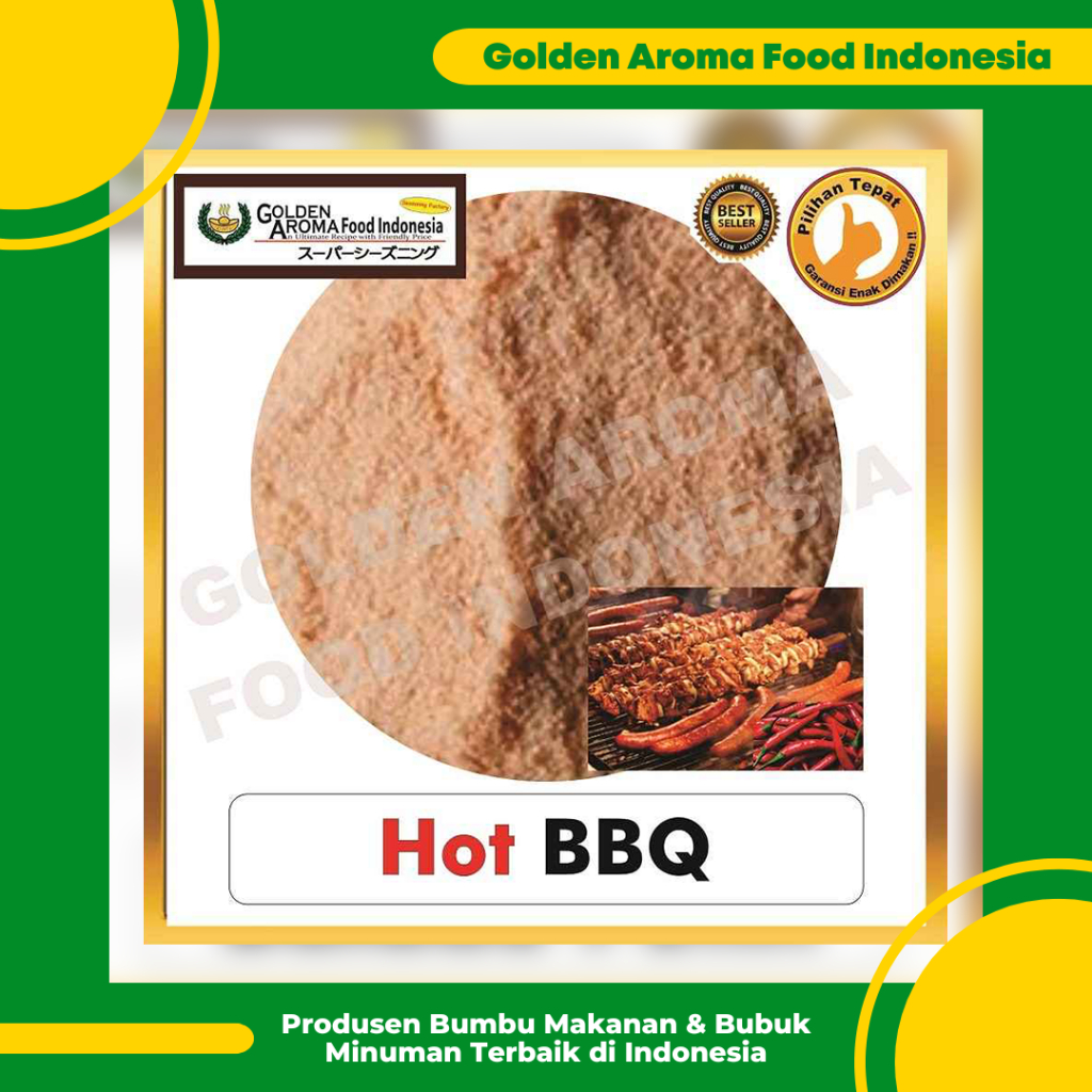 

Bumbu Tabur Rasa BBQ Pedas, Jual Bubuk Tabur Barbeque Pedas Murah Enak Aman Terbaik GAFI, Hot BBQ