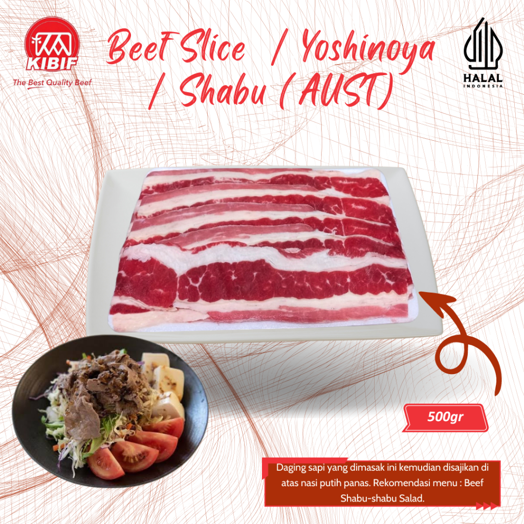 

Beef slice / yoshinoya / shabu 500gr ( Us / Aust / Reguler )