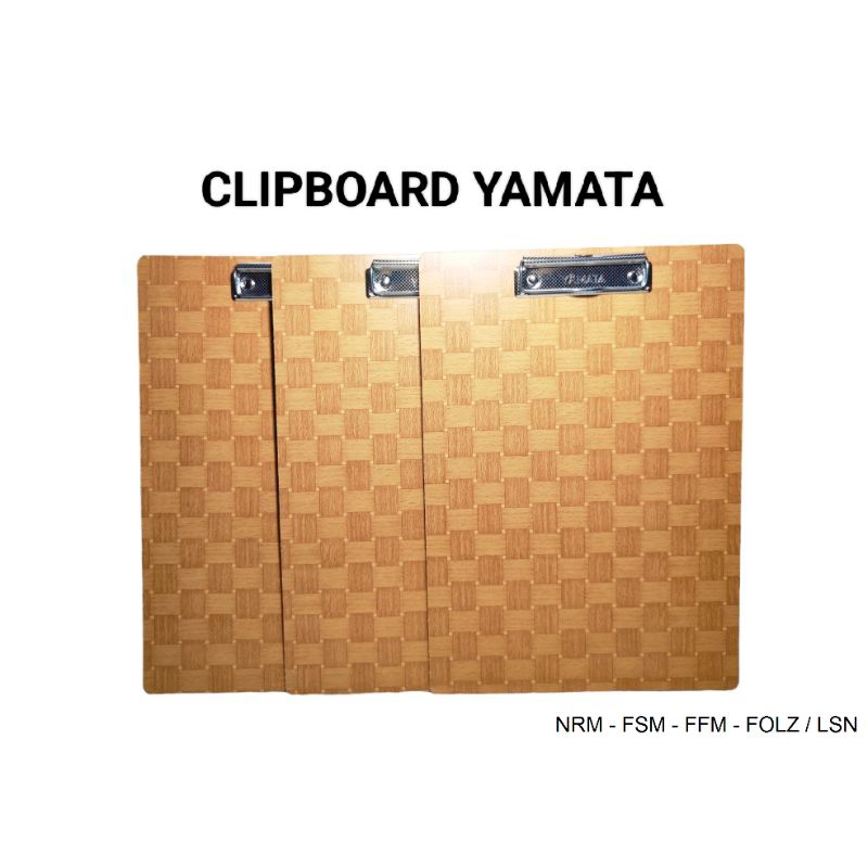 

ClipBoard Yamata/Papan Ujian Kayu/Bahan Bagus/Murah