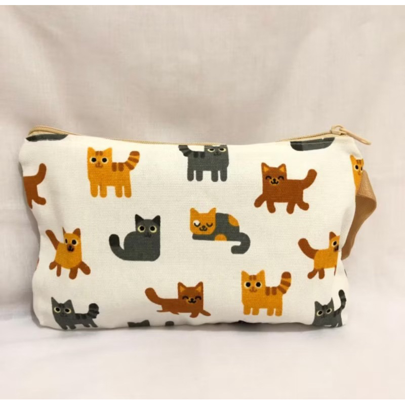 POUCH KANVAS POUCH BESAR MOTIF