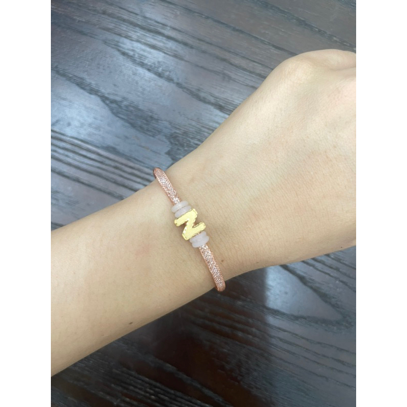 gelang inisial bisa request huruf kadar emas 875