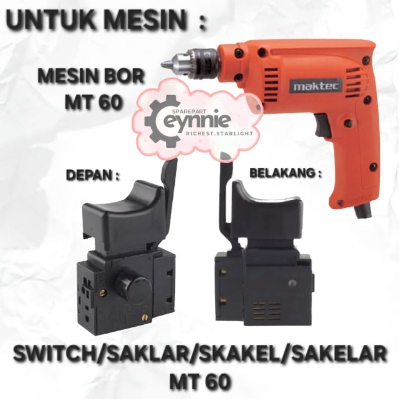 Promo SAKLAR BOR MAKTEC MT60 MT 60 BIASA SAKELAR MAKTEC MT60 MT 60 SWITCH MESIN BOR MAKTEC MT60 MT