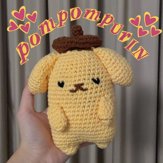 [JOCRAFTS] Pompompurin Crochet Doll Boneka Rajut Pompompurin