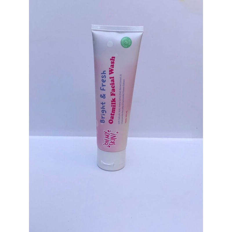PRELOVED OHMYSKIN BRIGHT & FRESH OATMILK FACIAL WASH 100ml
