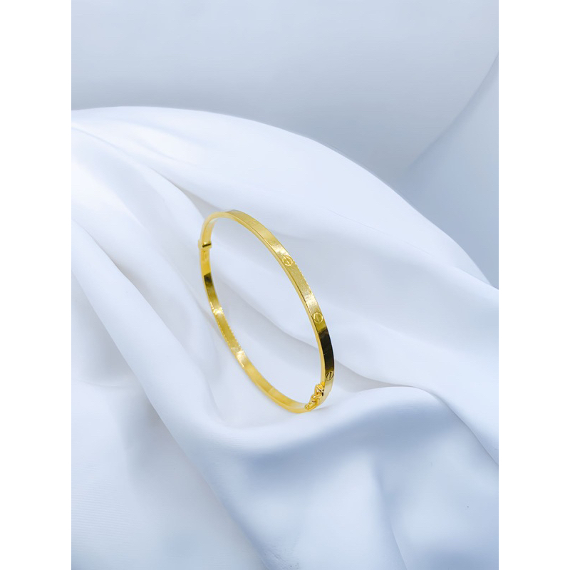 gelang cartier gelang tangan emas 375%(8k)