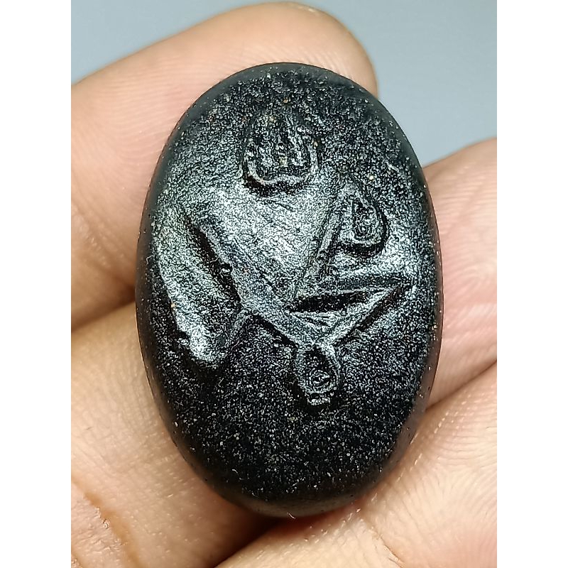 Batu Akik Badar Besi Lafadz Muhammad , Nempel Magnet , Jumbo