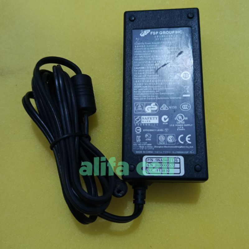 adaptor 12v 3A branded FSP HIPRO DELL LENOVO HP power supply 12v 3A pure